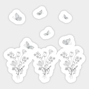 Simple Spring Garden Sticker